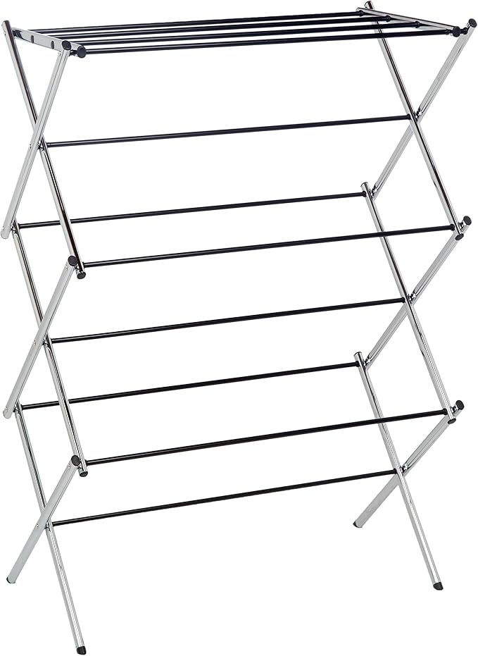 Amazon Basics Foldable Portable Metal Clothes Drying Rack