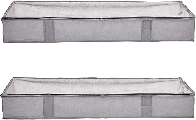 Amazon Basics Under Bed Storage Bags for Clothes and Blankets