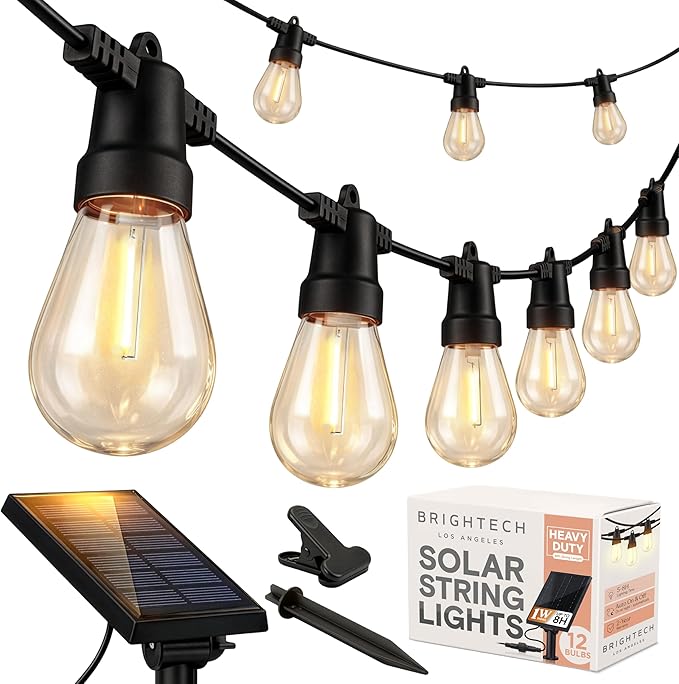 Brightech Ambience Pro Solar Powered Outdoor String Lights