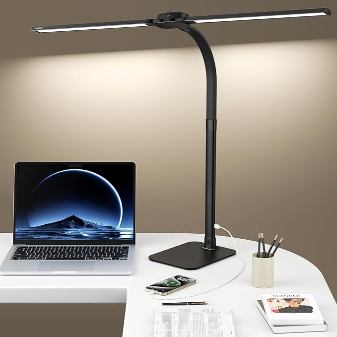 Desk Lamp with USB Charging Port for Home Office 24w Architect