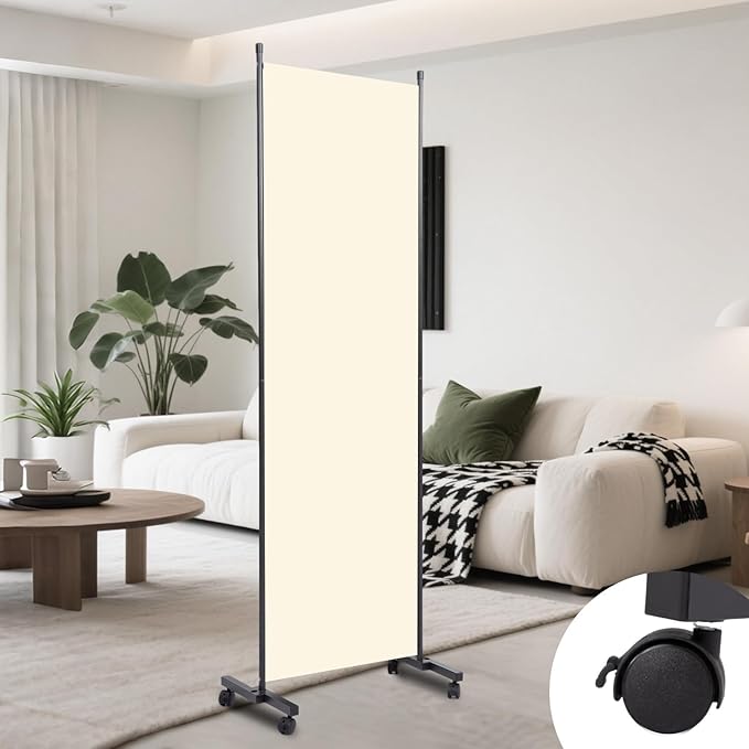 Room Divider (1 Panel-22in) Wall Divider for Room Separation