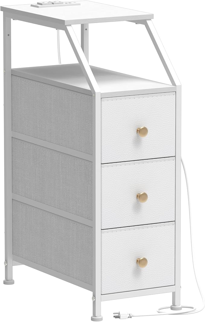 Tohomeor Narrow Dresser Tall Skinny Storage Tower Vertical Slim