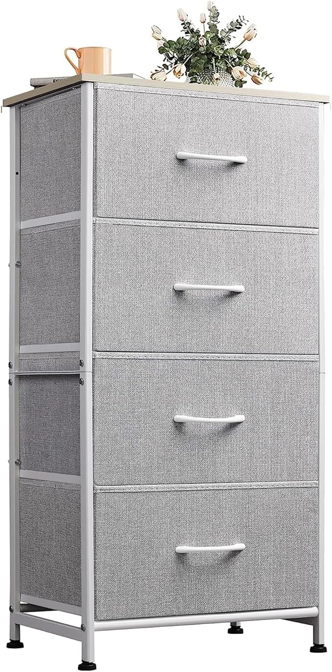WLIVE 4 Drawers Dresser for Bedroom